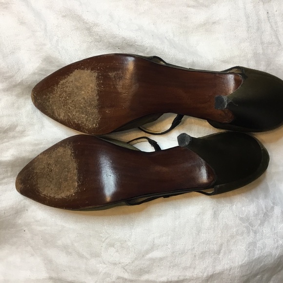 Marty Fuerst 9N Brown Silk Sexy High Heel Pump EUC - Picture 8 of 8